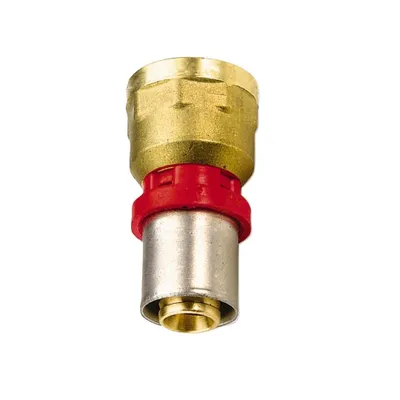 Immagine prodotto di Pipetec press transition from aluminium composite pipe 16 x 2 mm to 1/2" internal thread : 16 x 2 mm - 1/2 inch Size: 16 x 2 mm - 1/2 inch