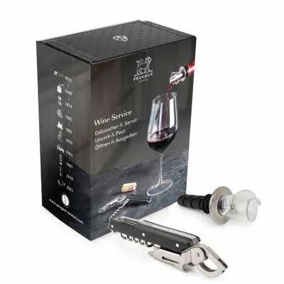 Produktbild von Peugeot Wine Service! Clavelin Kellnermesser & Arum Tropffreier Ausgießer Mit Belüftung