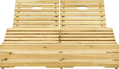 Produktbild von vidaXL Doppel-Sonnenliege Grün Imprägniertes Kiefernholz