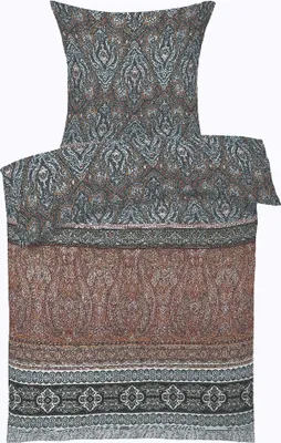 Produktbild von Fleuresse Mako-Satin Bettwäsche 155x220 Ornamente Paisley wintercolor 114128-19