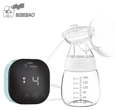 Obrázek produktu pro BEBEBAO BB-E001 Přenosná elektrická odsávačka mléka, tichá, bezbolestná, 3 režimy, 9 úrovní sání s displejem pro domácnost, kancelář a cestování
