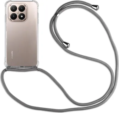 A smartphone case with a lanyard attached, shown against a white background.