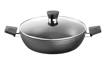 Produktbild von ROHE Germany Aluminium-Servierpfanne Henry, 28 cm, mit Glasdeckel