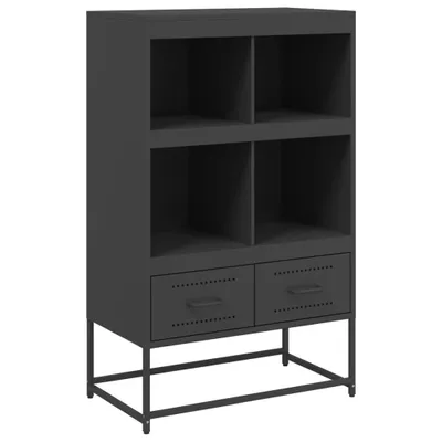 Immagine prodotto di Credenza Nera 68x39x111,5 cm Acciaio