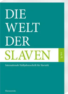 Immagine prodotto di Die Welt der Slaven 70 (2025) 1