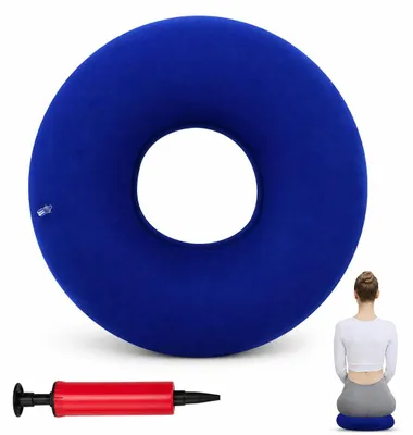 Zdjęcie produktu dla Nadmuffowana poduszka do siedzenia, niebieska, ergonomiczna i wygodna