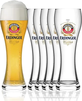 Obrázek produktu pro Sklenice na pšeničné pivo Erdinger Weizenbier 0,5l - 12 kusů