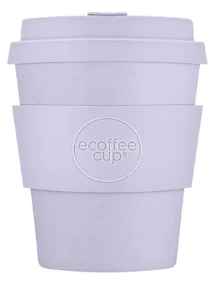 Produktbild von Ecoffee Cup Glittertind PLA - Becher to Go 240 ml - Lila Silikon