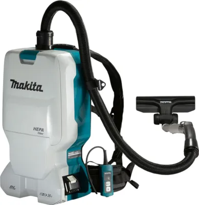 Produktbild von Makita Akku-Rucksackstaubsauger DVC660, 2x18V, 110 mbar, 6 l (ohne Akku, ohne Ladegerät)