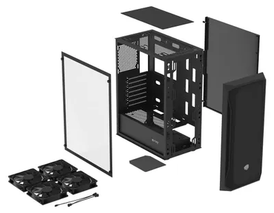 Produktbild von Fury Shobo SH4F - Midi-Tower - ATX - Seitenteil mit Fenster (gehärtetes Glas)