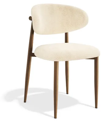 Produktbild von 2er-Set Stühle LINA Schlingenvelours Creme 52cm