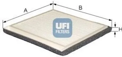 Produktbild von UFI 53.188.00 Innenraumfilter Pollenfilter für RENAULT Scénic I (JA0/1, FA0)