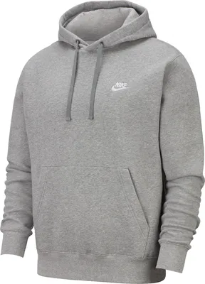 Produktbild von Nike M Nsw Club Hoodie Po Bb Dk Grey Heather/Matte Silv S
