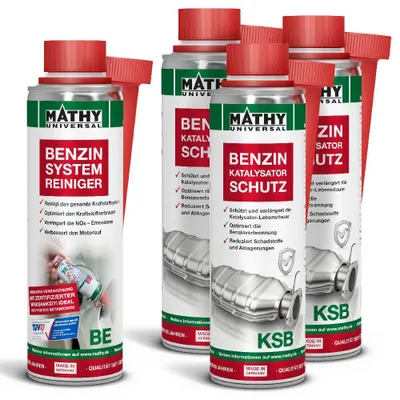 Produktbild von MATHY Benzin KAT-Schutz-Kur - Benzin-Additiv Set für Katalysator & Abgassystem