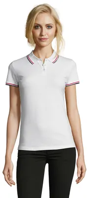 Image de SOLS - Polo « Prestige » pour femmes LT1658 (M) (blanc)