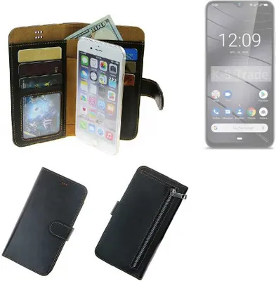 Produktbild von K-S-Trade Schutz Hülle kompatibel mit Gigaset GS290 Klapphülle Case Phone cover Slim Handytasche Handy Hülle schwarz aus Kunstleder (1 Stk)