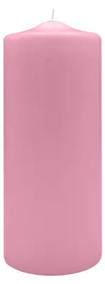Produktbild von Spitzkopf Stumpen Kerzen Rosa 25 x Ø 9 cm, 6 Stück