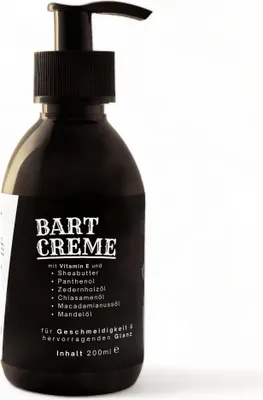 Produktbild von Bartcreme Bartpflege Bart Creme mit Sheabutter und Panthenol 200ml