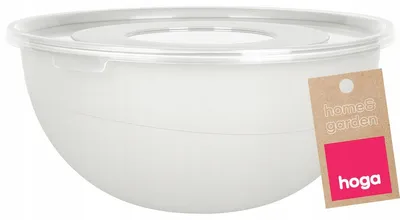 Produktbild von Hoga Küchenschüssel mit Deckel, Kunststoff, Weiß, 3L