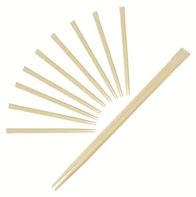 Image de Lot de 10 paires de baguettes de 23cm en bambou Fackelmann Asia Line