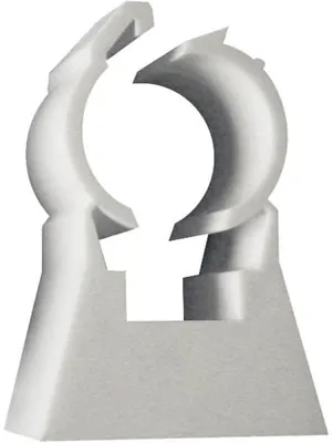 Image de Colliers blanc TUB-RING simple 20mm pour tubes multicouches boîte de 100 - ING FIXATIONS - A315120
