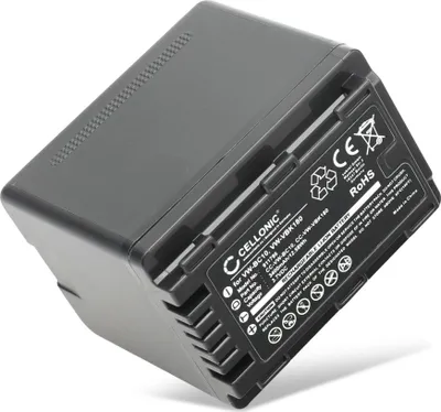 Produktbild von CELLONIC 1x Akku für Kamera Kompatibel mit Nokia 3650, Kompatibel mit Panasonic HC-VX870, HDC-SD40, VW-VBK180 - (3400mAh, 3.7V)