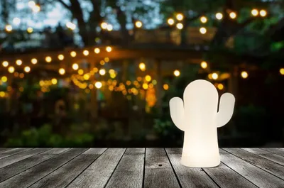 Produktbild von NewGarden PANCHITO LED Tischleuchte Kaktus 3-Touch-Dimmer Akku Innen & Außen IP43