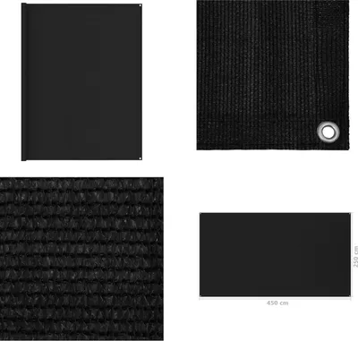 Obrázek produktu pro vidaXL Koberec do stanu 250x450 cm černý - Koberec do stanu - Koberce do stanu - Koberce do kempu