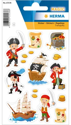 Image de HERMA 15536 Autocollant pirate transpuffy
