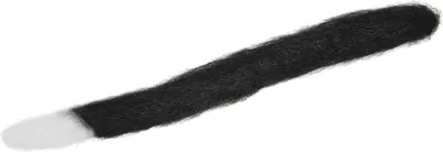 Produktbild von Schwarze Katzenschwanz Kostümzubehör mit weißer Spitze