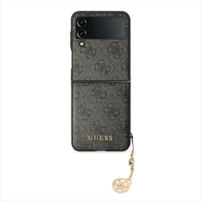 Produktbild von Guess 4G Chain Charms Collection Hardcase Hülle Cover für Samsung Galaxy Z Flip4 Grau