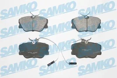 Produktbild von SAMKO Bremsbeläge Satz Vorne Bremsklötze passend für MERCEDES-BENZ 190 (W201) 5SP986