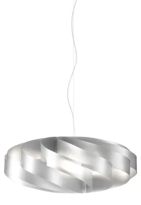 Zdjęcie produktu dla Sospensione Moderna 1 Luce Flat w kolorze Polilux Silver D60  Italy