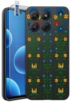 Productafbeelding van Hoesje voor de Motorola Moto G37, met designs | Siliconen hoesje + beschermend glas 9H