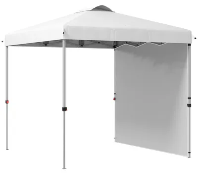Obrázok produktu pre Skladací stan, výškovo nastaviteľný, odolný polyester, BIELY