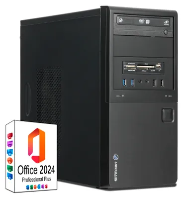 Produktbild von Ankermann Business Office Work PC, AMD Ryzen 5 5600GT, 32GB RAM, 1TB NVMe SSD, Windows 11, MS Office 2024