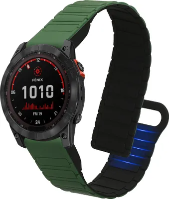Produktbild von kwmobile Ersatzarmband kompatibel mit Garmin Fenix 8 51mm / Enduro 3 / Fenix 7X / 7X Pro / Instinct 2X Armband - Fitnesstracker Silikon Band mit