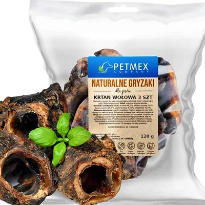 Obrázek produktu pro Pochoutka, přírodní žvýkací pamlsek pro psy Hovězí hlava Petmex 3 ks.