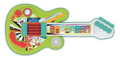 Productafbeelding van CLEMENTONI Mijn eerste gitaar. Speelgoed met 8 knoppen en snaren om te tokkelen. Voor kinderen