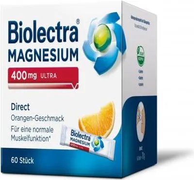 Zdjęcie produktu dla Biolectra Magnesium 400 mg ultra direct pałeczki, 60 szt. Saszetka