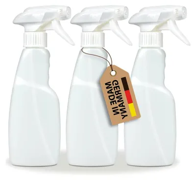 Produktbild von ® 3X 250ml Sprühflasche - Zerstäuber zum Befüllen mit Wasser oder Reiniger - Wassersprühflasche verstellbare Nebelsprühflasche