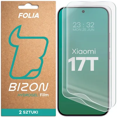 Produktbild von 2x Hydrogel Folie für den Bildschirm für Xiaomi 17T, Bizon Film Hydrogel Front Duo