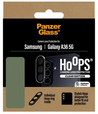 Productafbeelding van PanzerGlass Hoops Camera lens protector voor Samsung Galaxy A36 - Ultra-Clear case friendly