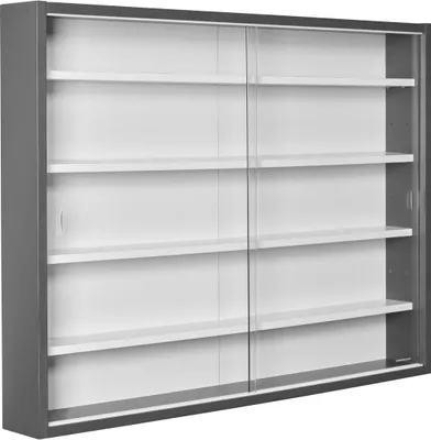 Produktbild von Inter Link Sammlervitrine COLLECTY Grau Weiß