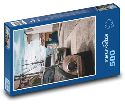 Obrázok produktu pre Puzzle 500 Historická ulica s autami - martinpuzzle