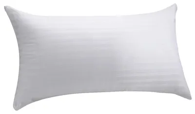 Image de Taie d'oreiller coton ticking - 100 % coton - Blanc - 40 x 80 cm