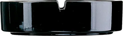 Produktbild von Arcoroc Aschenbecher 6 Stück stapelbar Set Schwarz Glas 10,7 cm