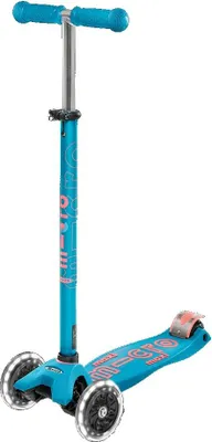 Produktbild von Micro Mobility Maxi Micro Deluxe LED Carribean, Jugend, Klassischer Roller, Junge/Mädchen, Asphalt, 70 kg, 3 Rad/Räder
