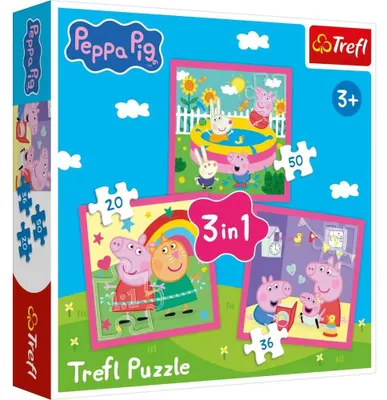 Produktbild von TREFL 3 in 1 Puzzle – Peppa Pig