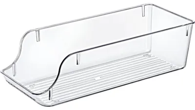 Produktbild von Transparenter Kühlschrank-Organizer 35x14x10cm - Vielseitige Aufbewahrung für Küche und Büro